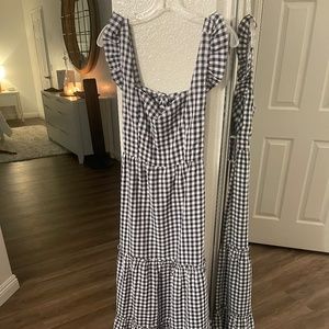 Plaid Navy Print Dress